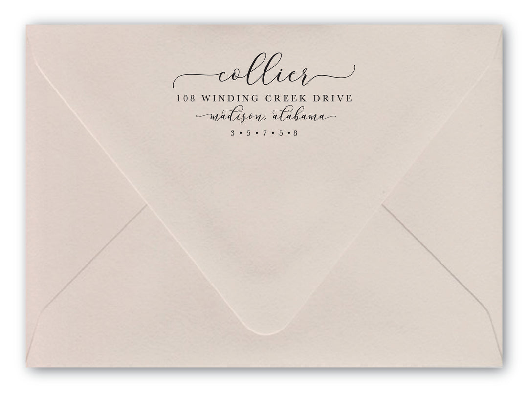 Collier Return Address Stamp