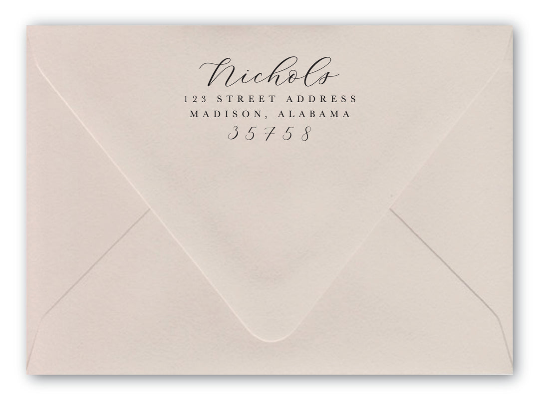 Nichols Return Address Stamp
