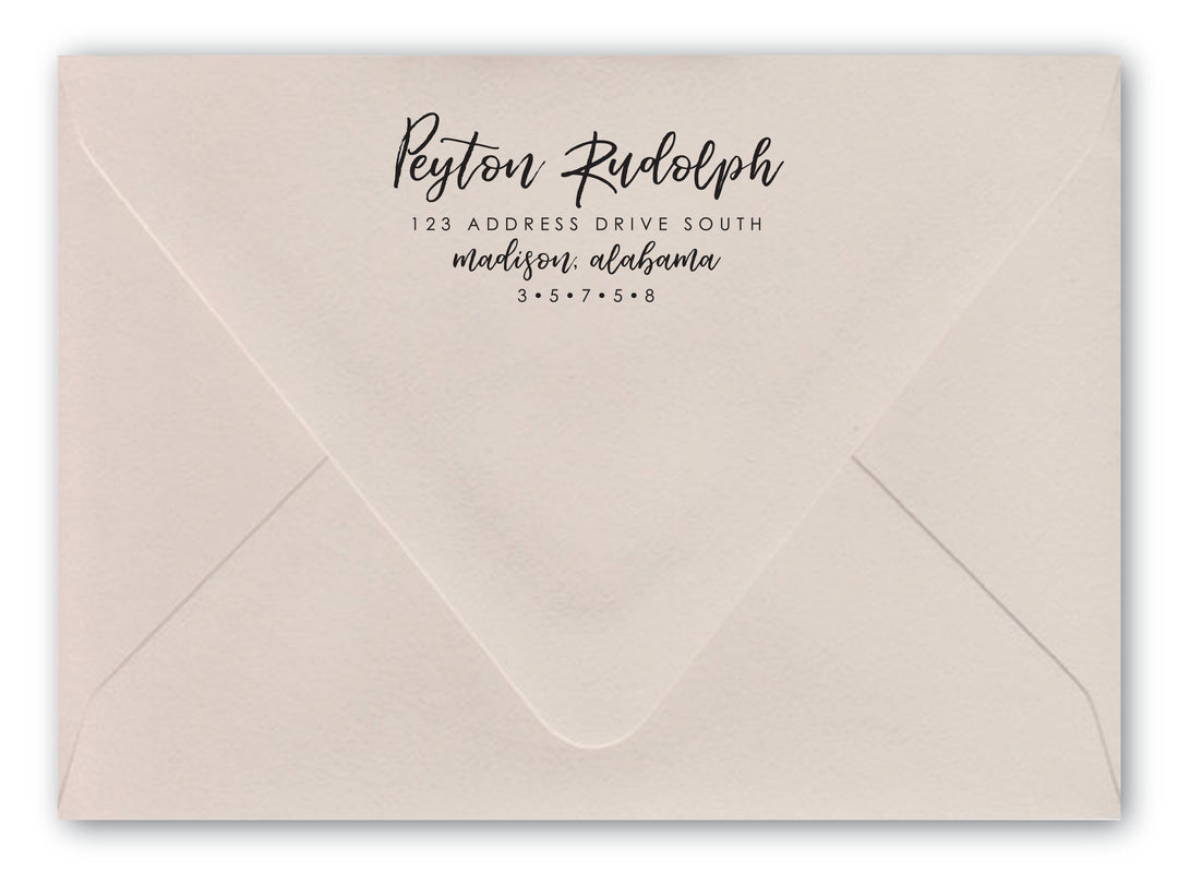 Rudolph Return Address Stamp