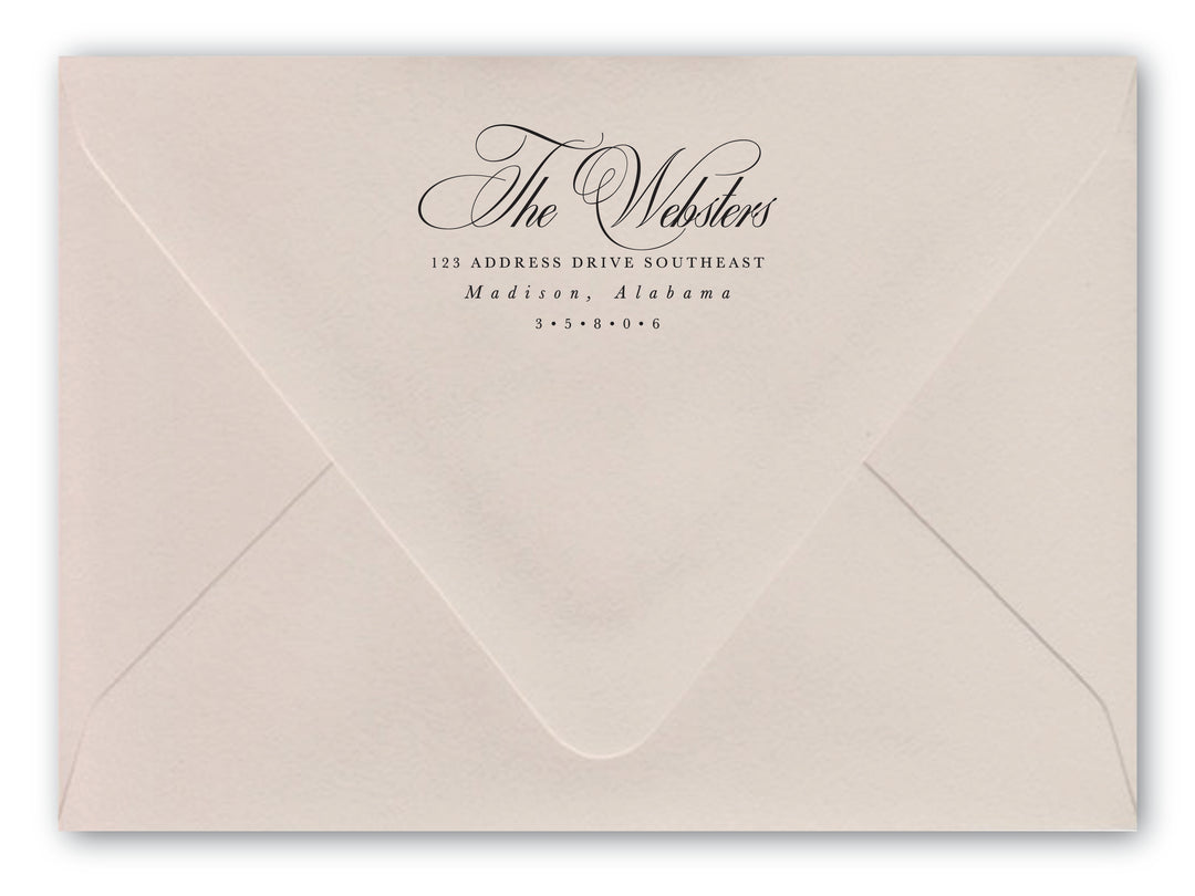 Webster Return Address Stamp