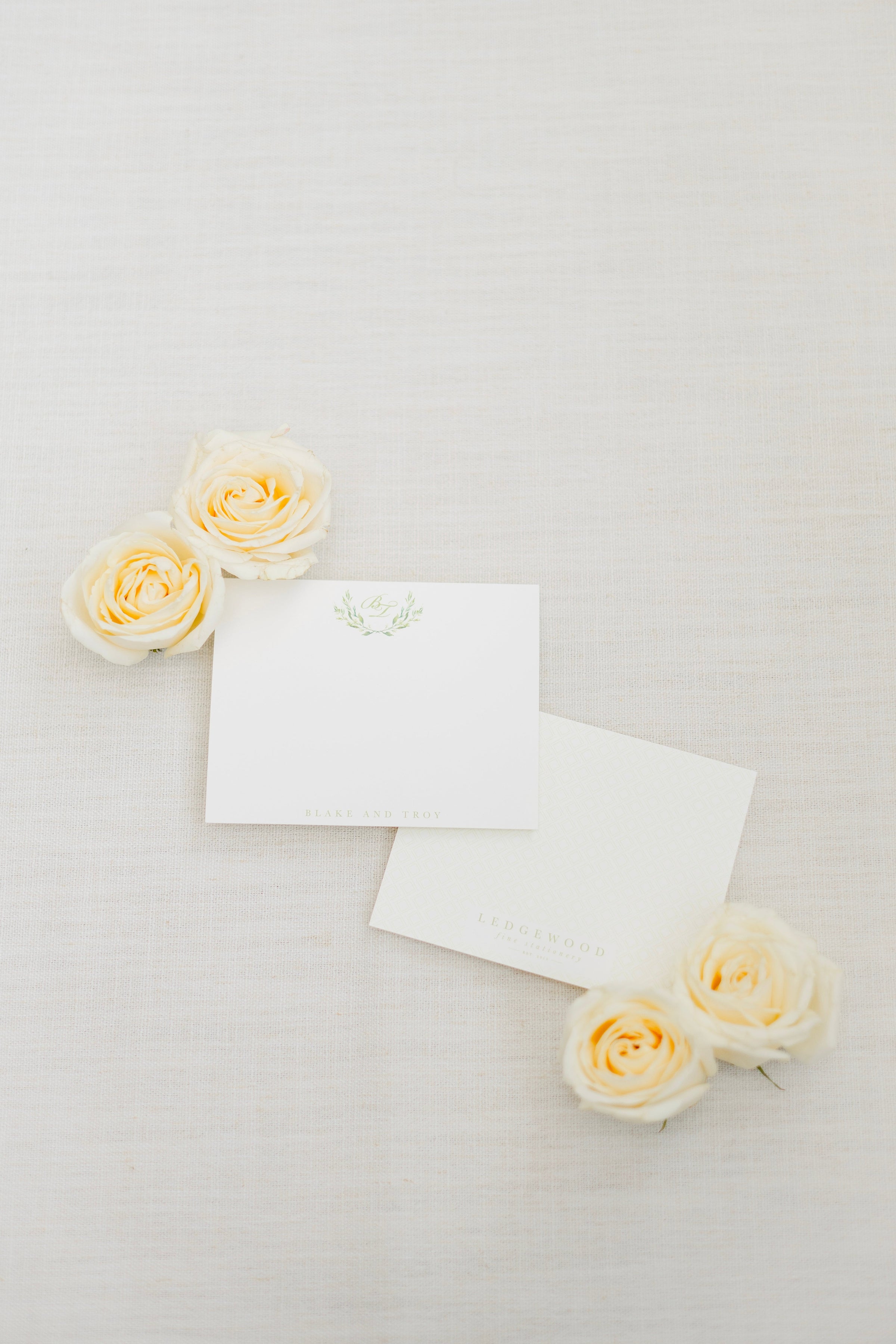 Personalized Flat Note Cards