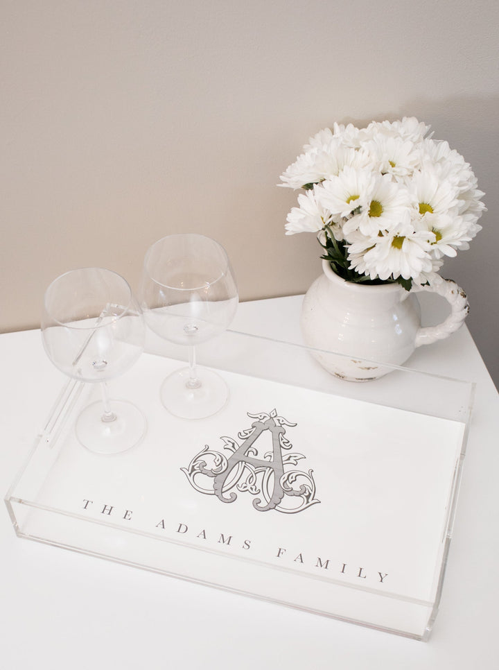 The Baker Family Christmas Acrylic Tray