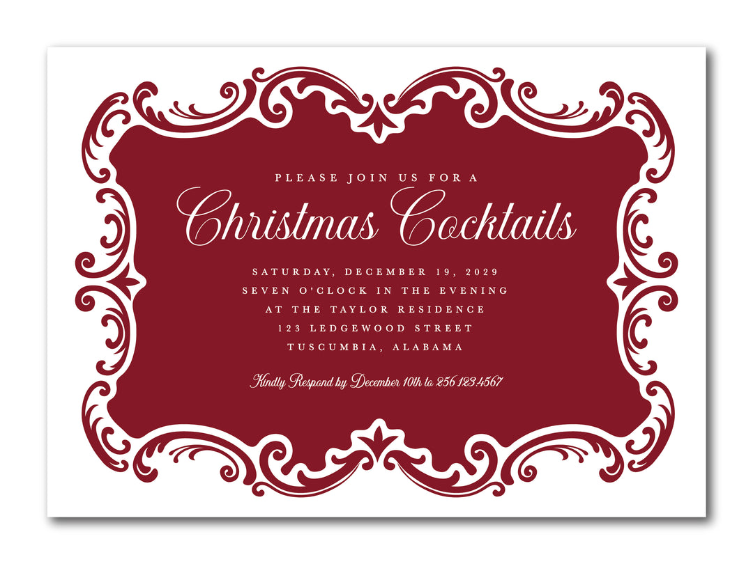 The Border Christmas Party Invitation