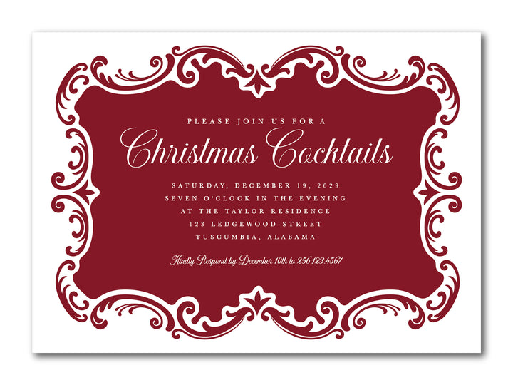 The Border Christmas Party Invitation