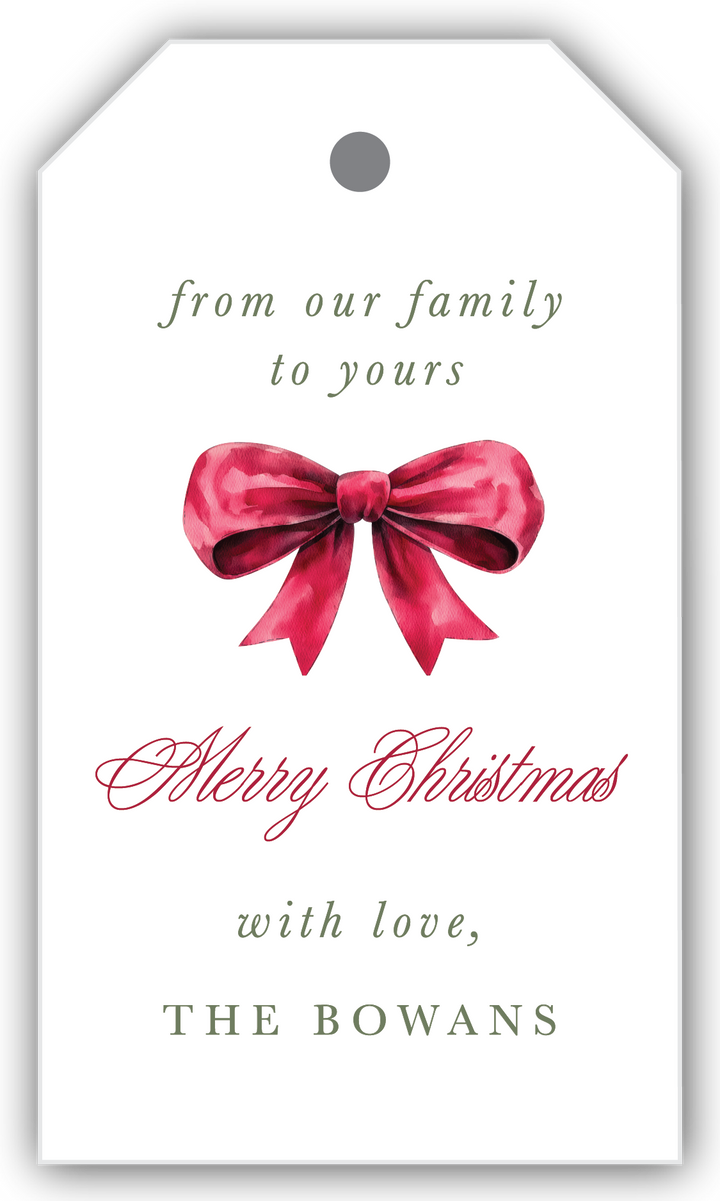 The Bowan Christmas Gift Tag