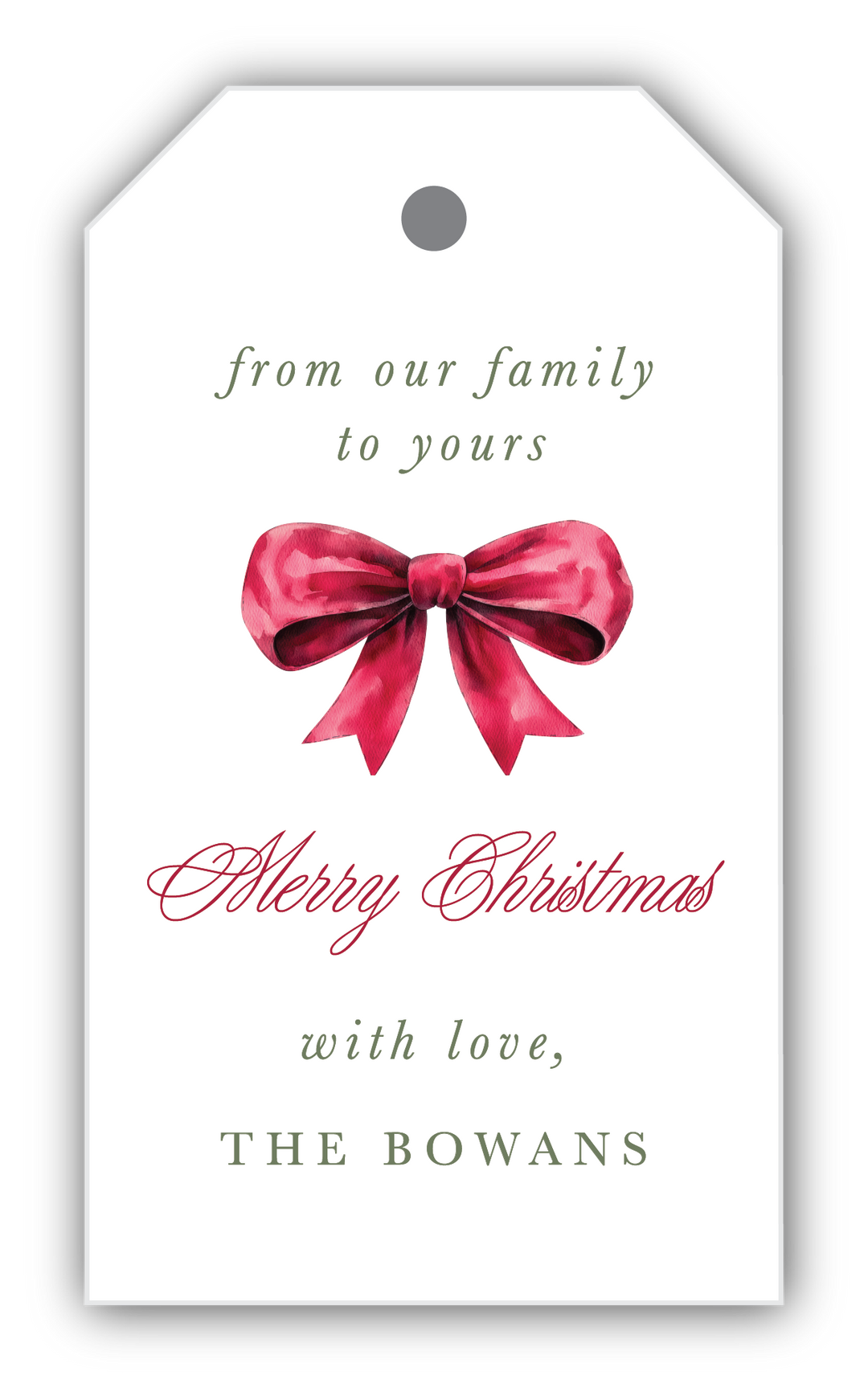 The Bowan Christmas Gift Tag