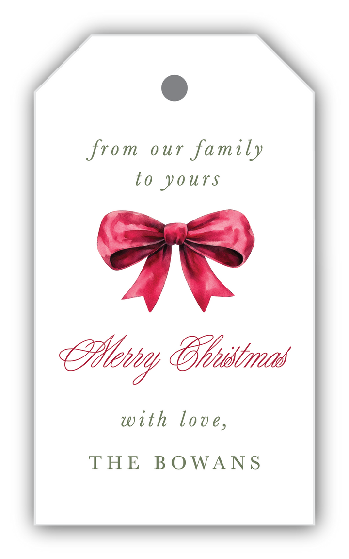 The Bowan Christmas Gift Tag