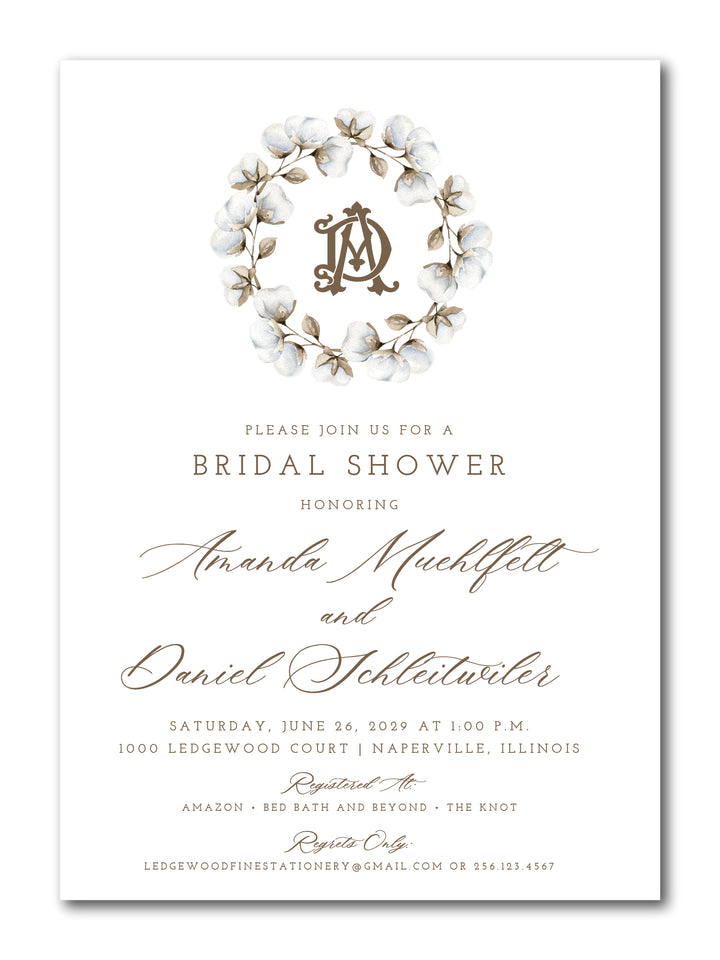 The Amanda Bridal Shower Invitation