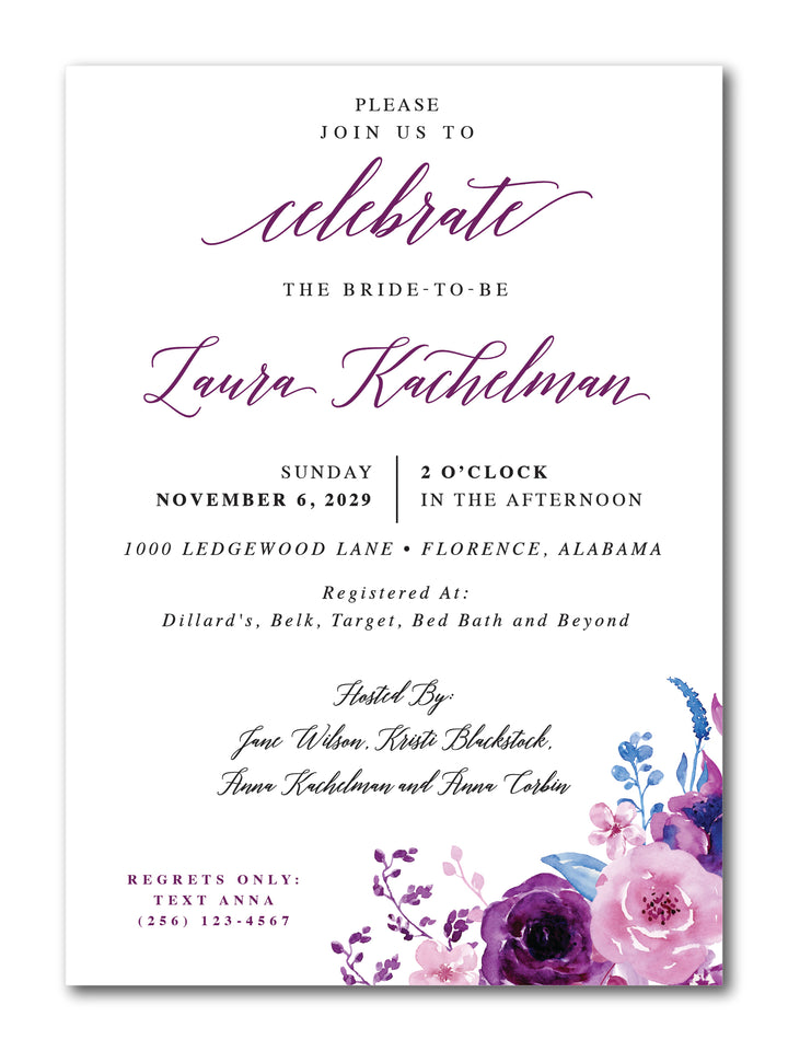 The Laura Bridal Shower Invitation