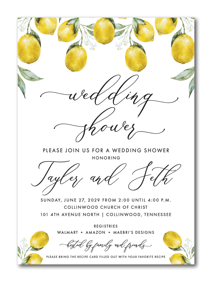 The Tayler Bridal Shower Invitation
