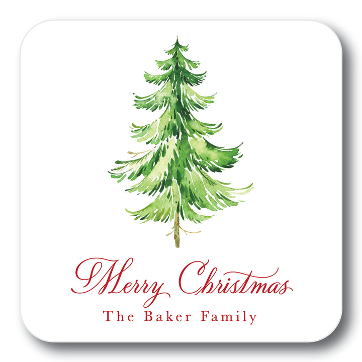 The Baker Family Christmas Coaster