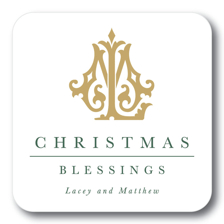 The Lacey Christmas Coaster