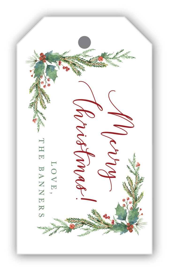 The Banners Christmas Gift Tag