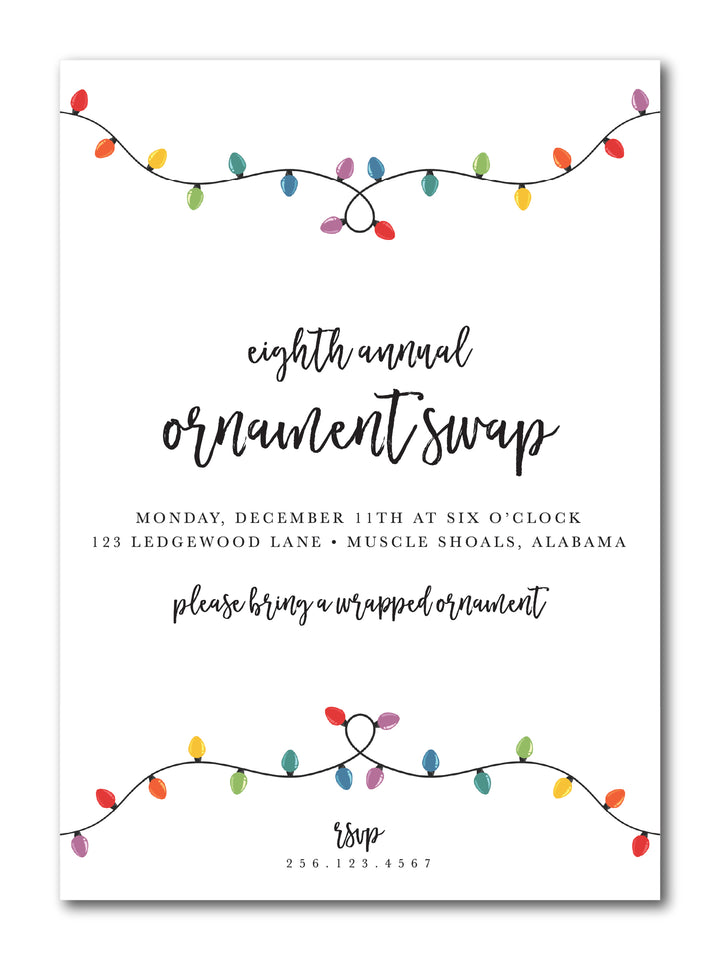 The Christmas Lights Christmas Party Invitation
