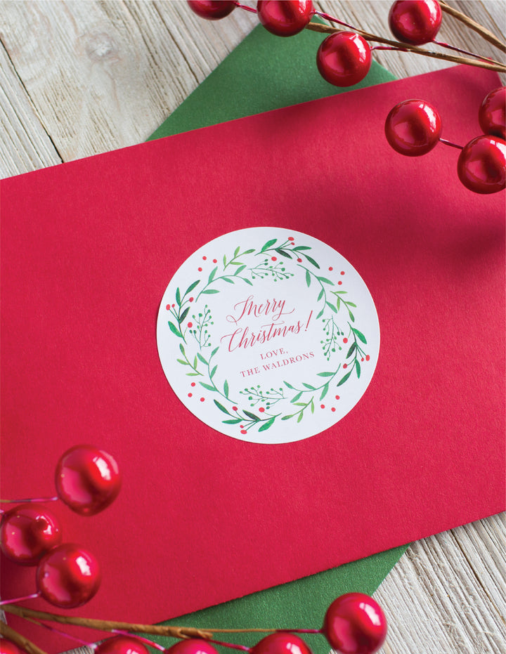 The Anderson Family Christmas Round Sticker