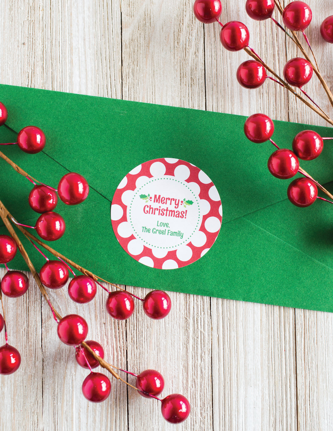 The Anderson Family Christmas Round Sticker