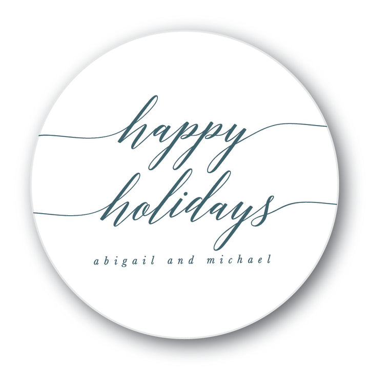 The Abigail Christmas Round Sticker
