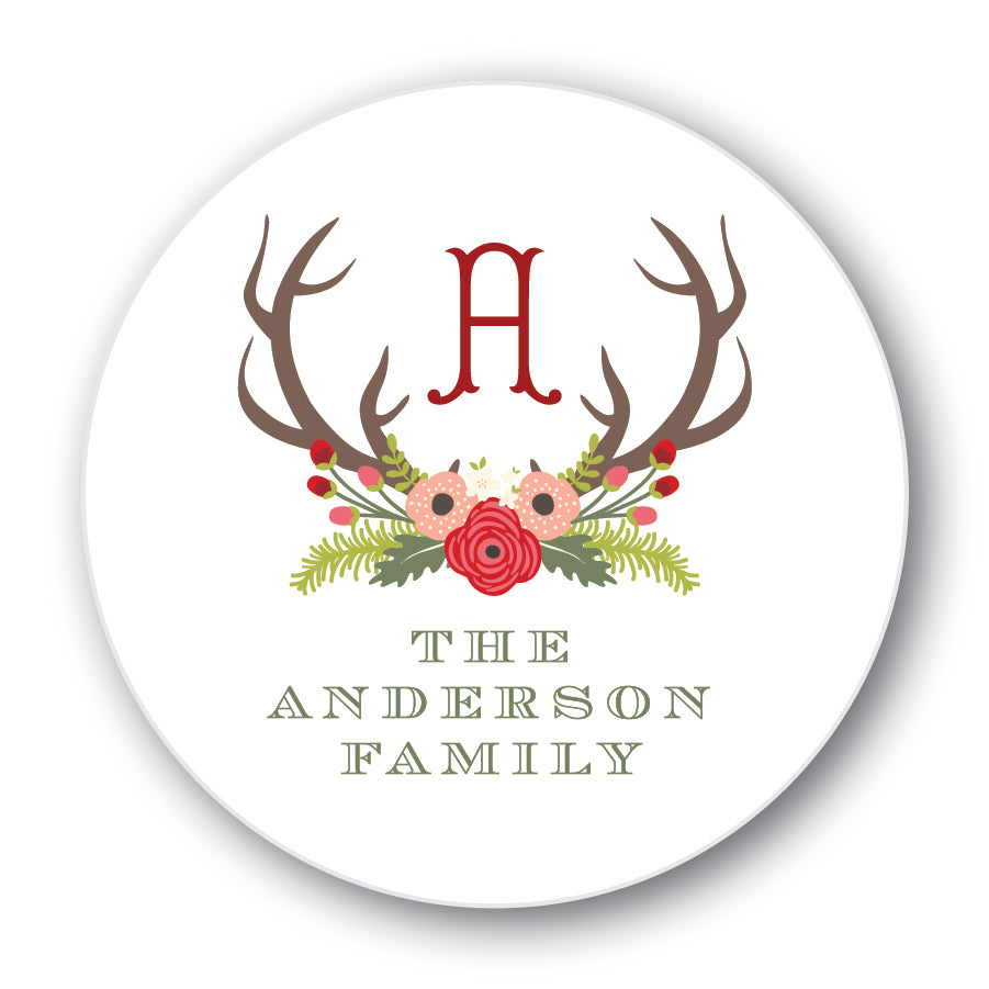 The Anderson Family III Christmas Round Sticker