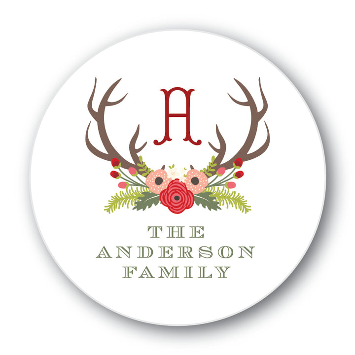 The Anderson Family III Christmas Round Sticker