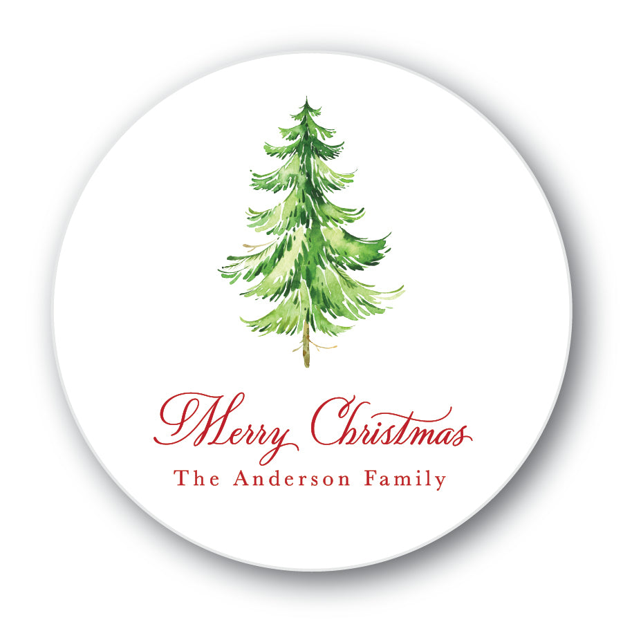 The Anderson Family Christmas Round Sticker