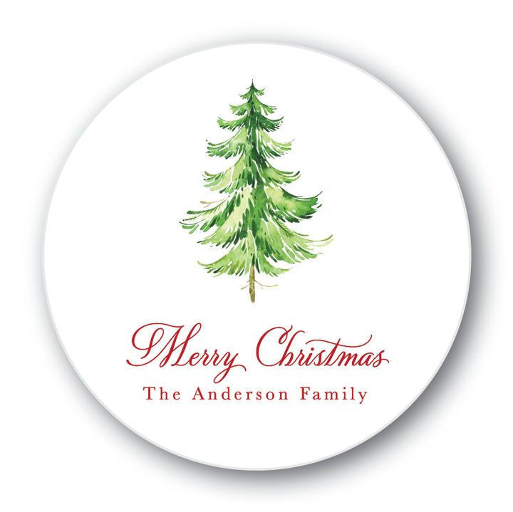 The Anderson Family Christmas Round Sticker