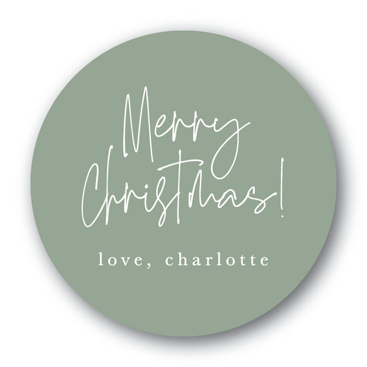 The Charlotte Christmas Round Sticker