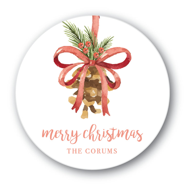 The Corums Christmas Round Sticker