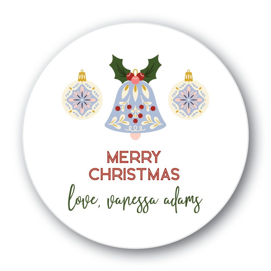 The Vanessa Christmas Round Sticker