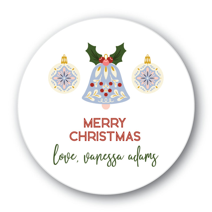 The Vanessa Christmas Round Sticker