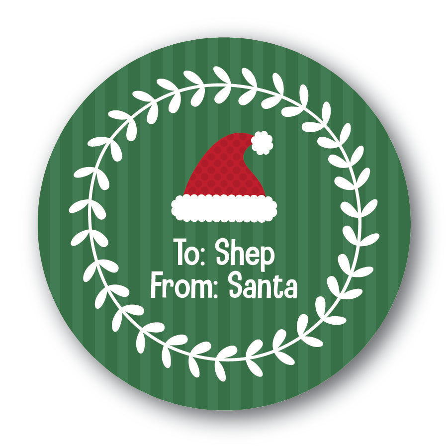 The Shep Christmas Round Sticker