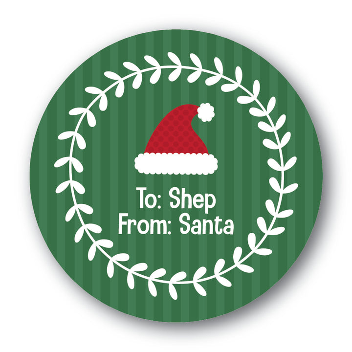 The Shep Christmas Round Sticker