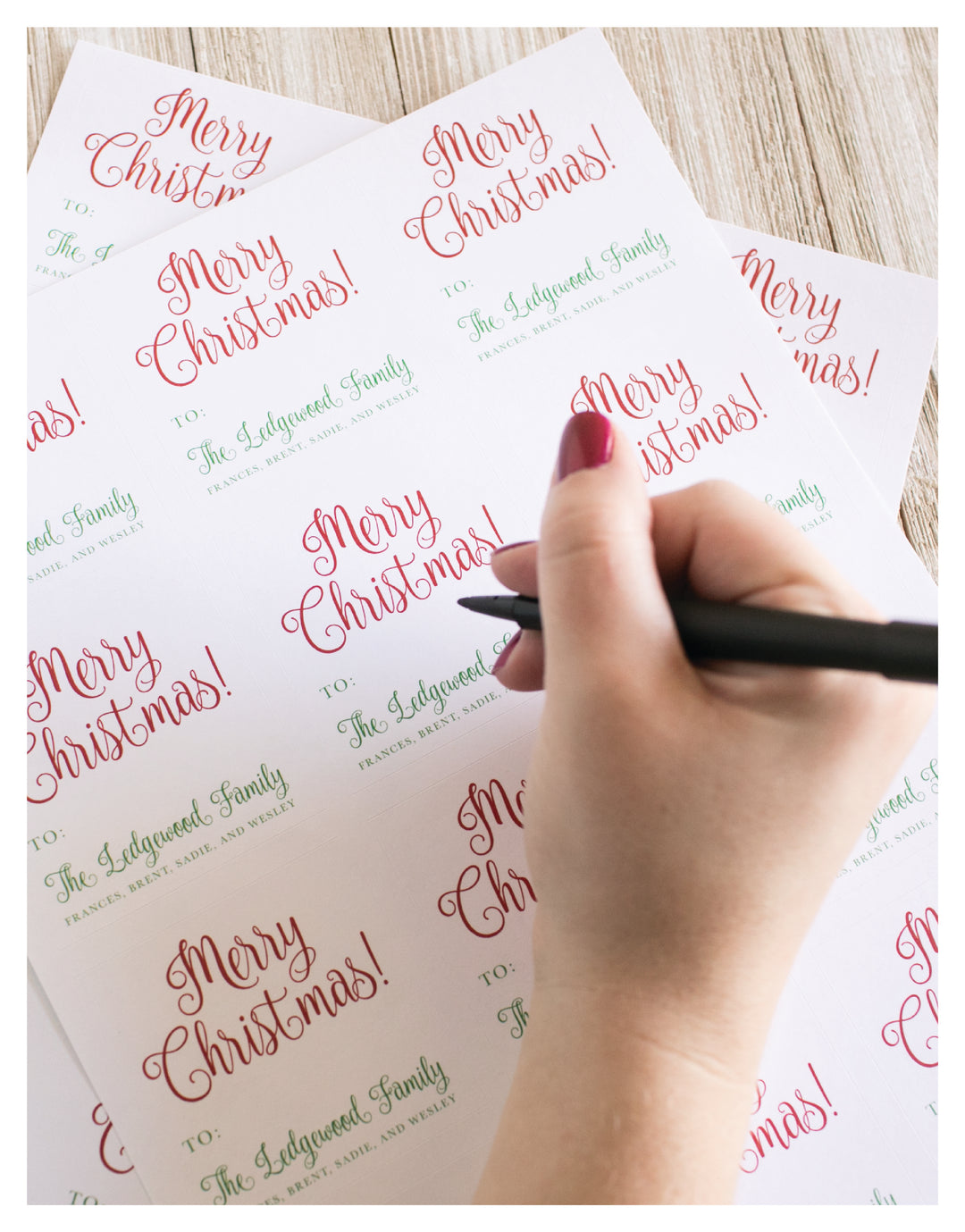 The Lacey Christmas Sticker