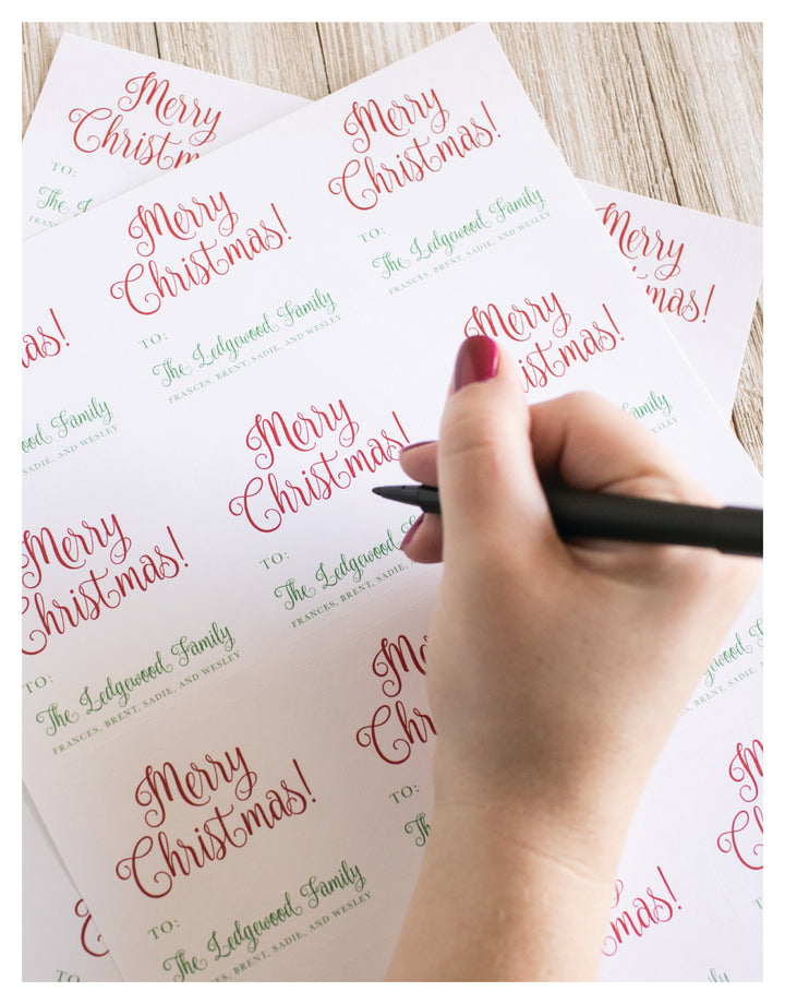 The Lacey Christmas Sticker