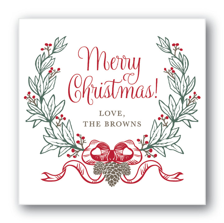 The Browns Christmas Sticker