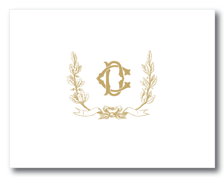 The Laurel Wreath Folded Note Card