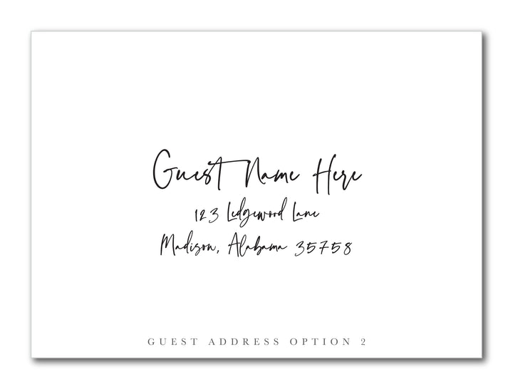 The Horizontal Block Initial Engagement Party Invitation