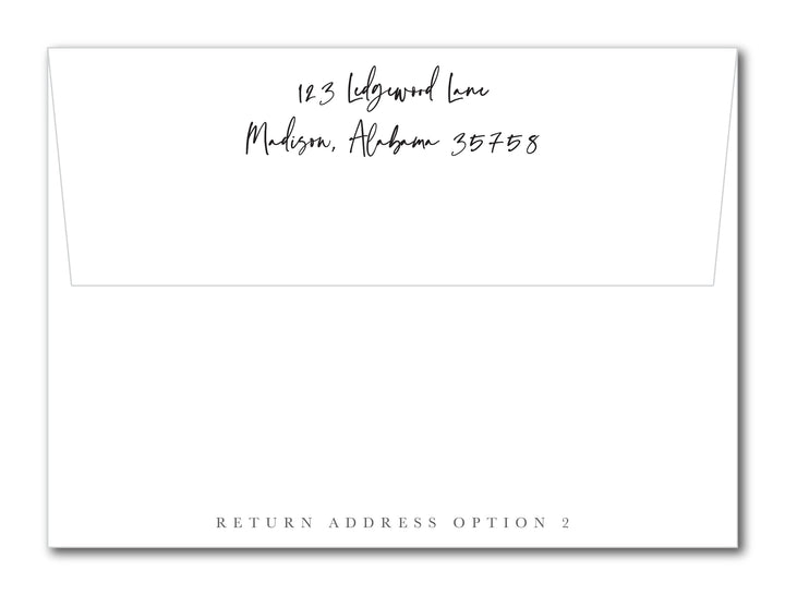 The Horizontal Block Initial Engagement Party Invitation