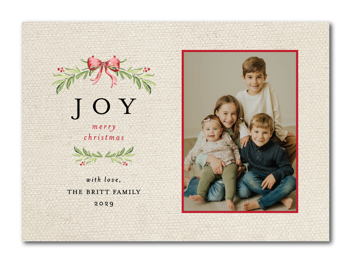 The Joy Christmas Card