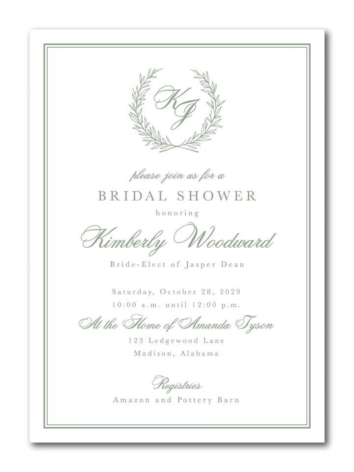 The Kimberly Bridal Shower Invitation