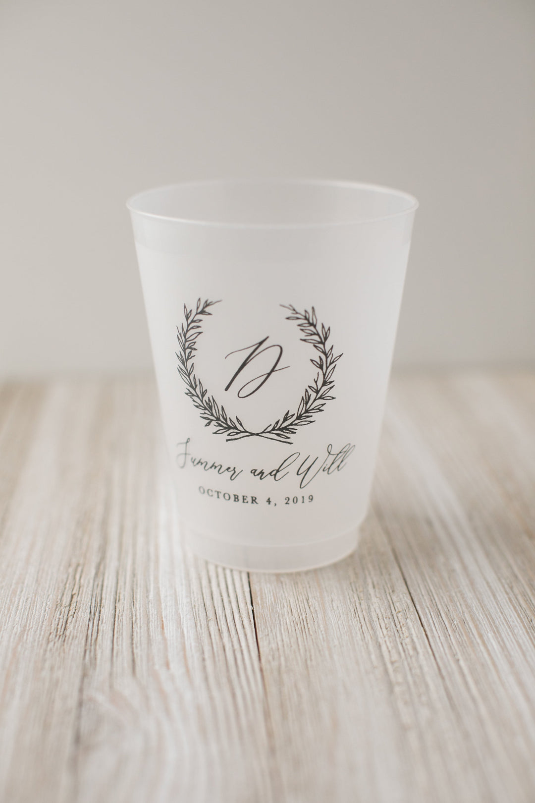 Vertical Block Initial Shatterproof Cup