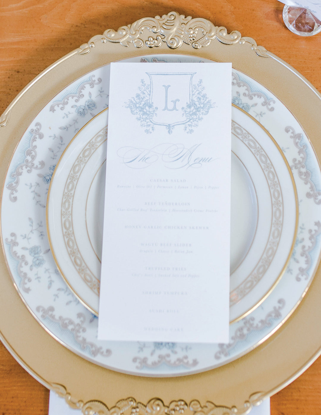 The Katie Menu Card