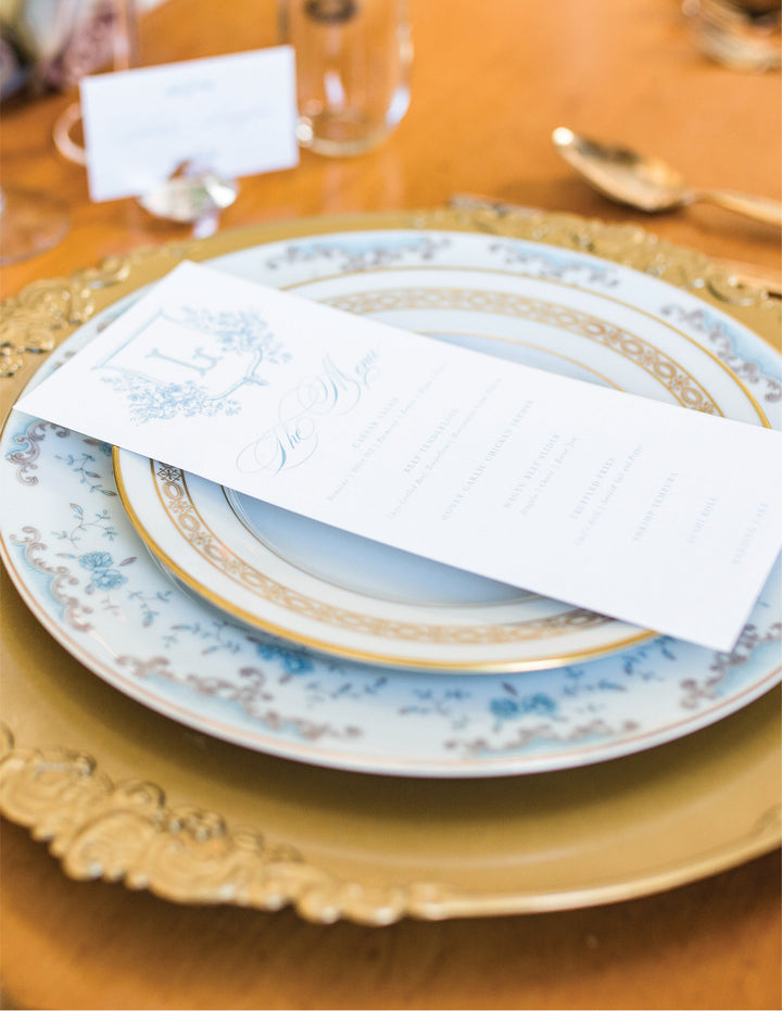 The Abigail Menu Card