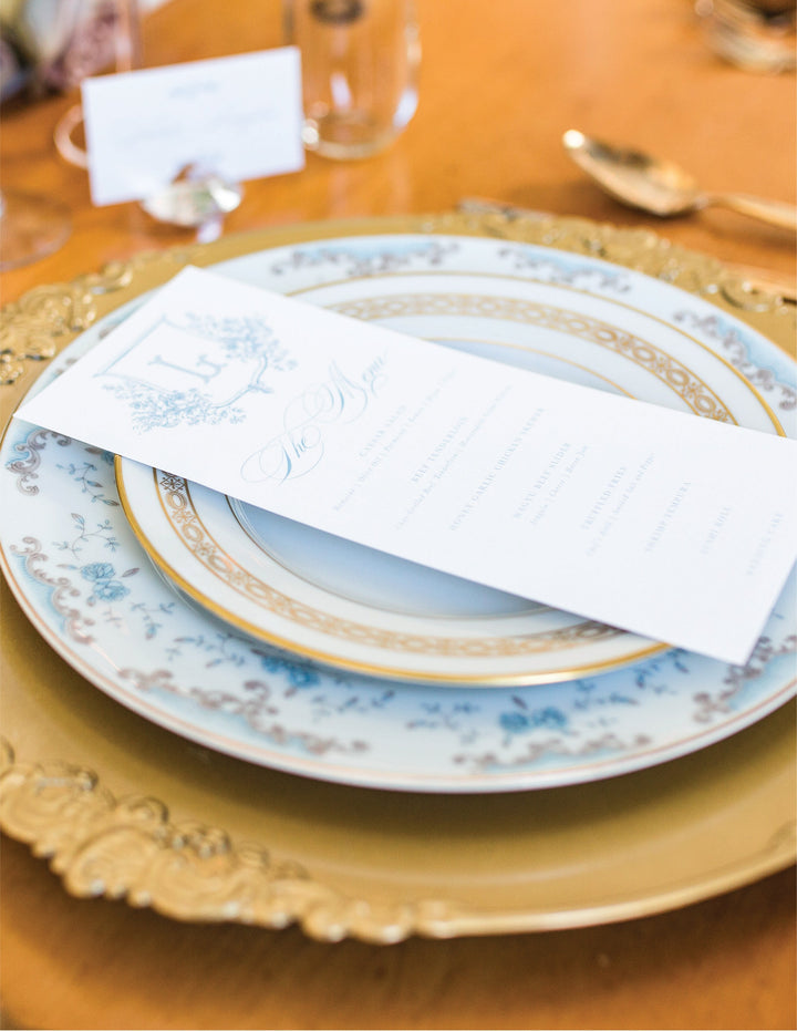 The Katie Menu Card