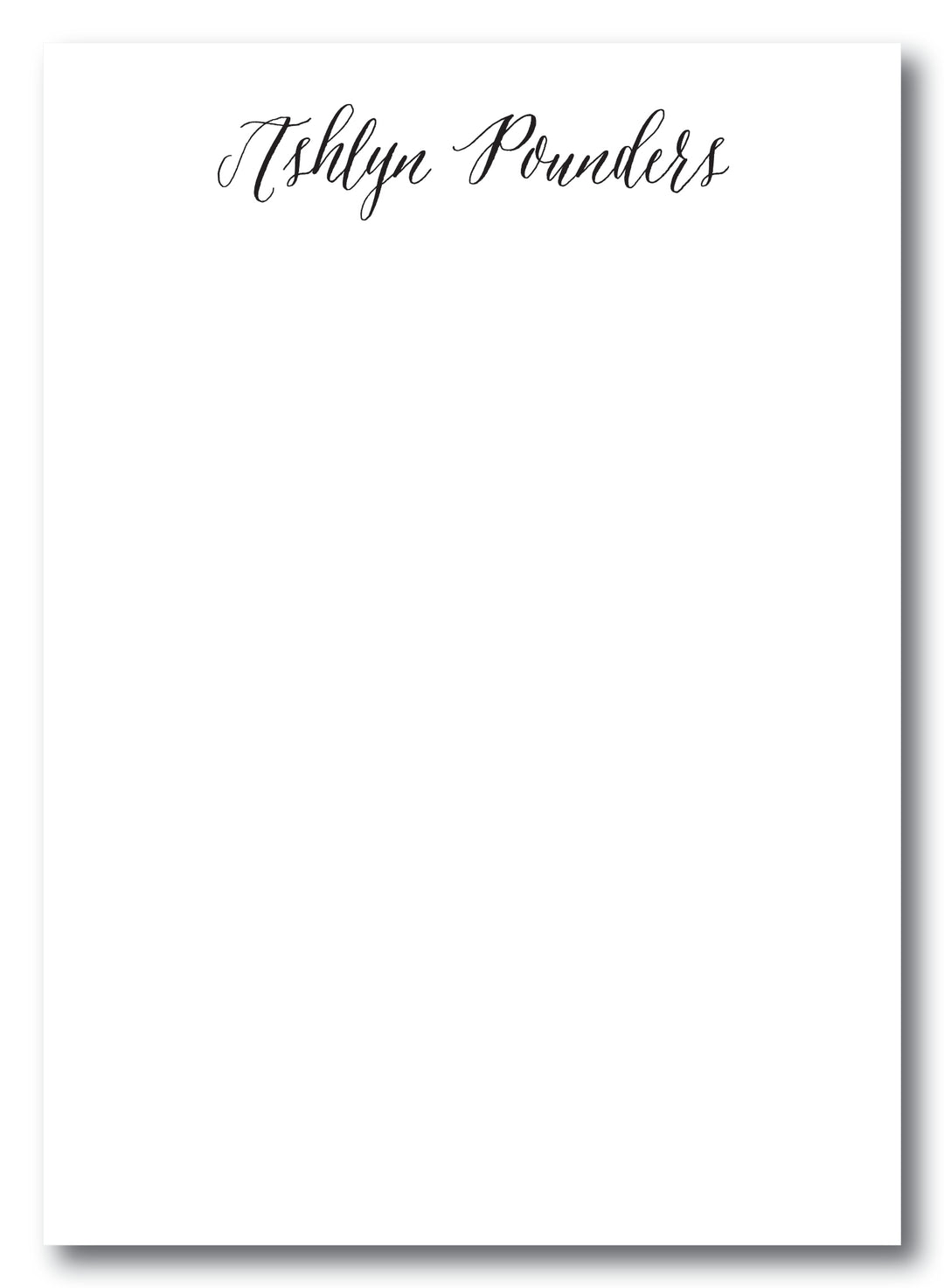 The Ashlyn Notepad