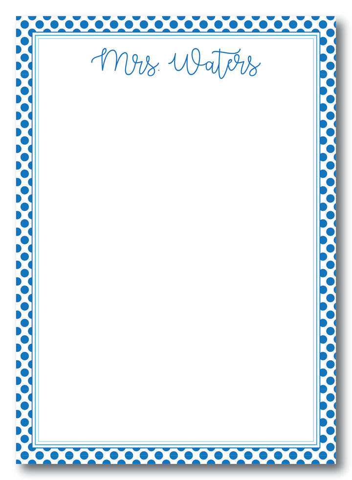 The Mrs. Waters Notepad