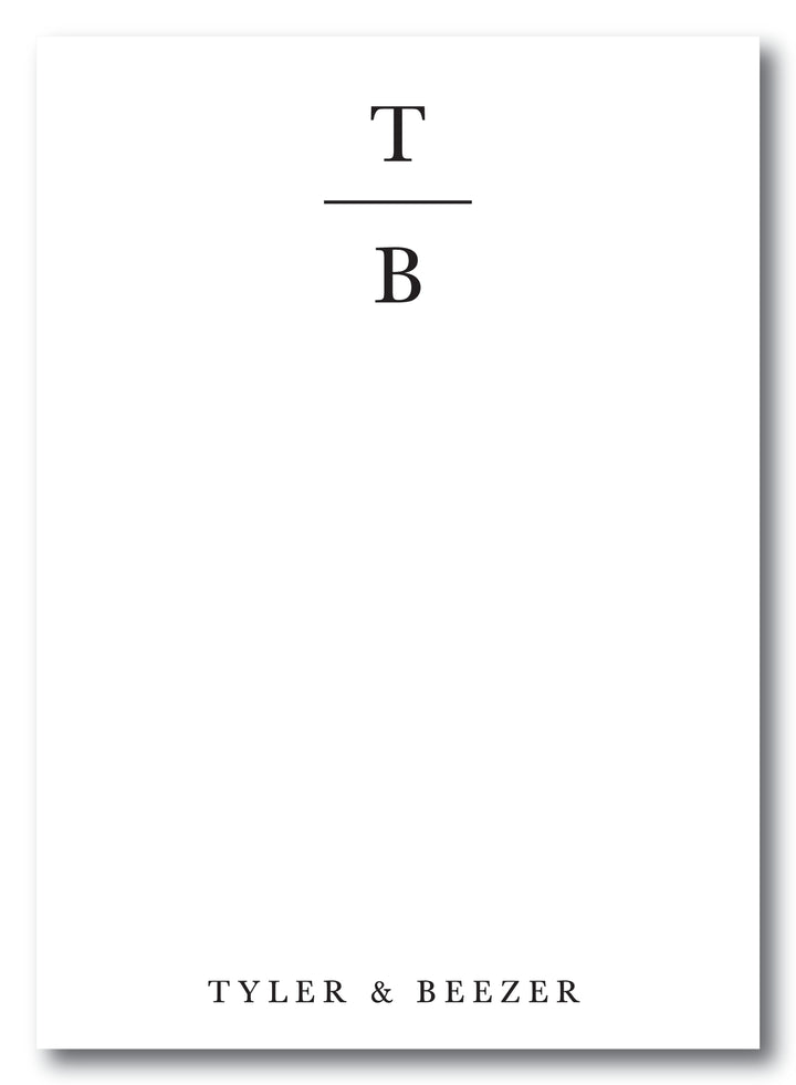 The Tyler and Beezer Notepad