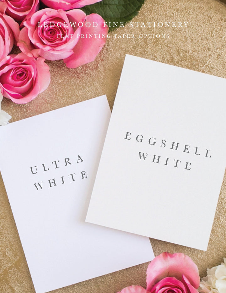 The Chic Monogram Flat Note Card