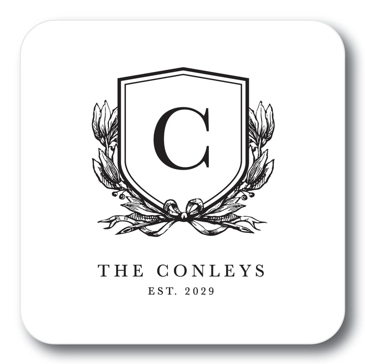 The Single Block Initial Personalized Coaster