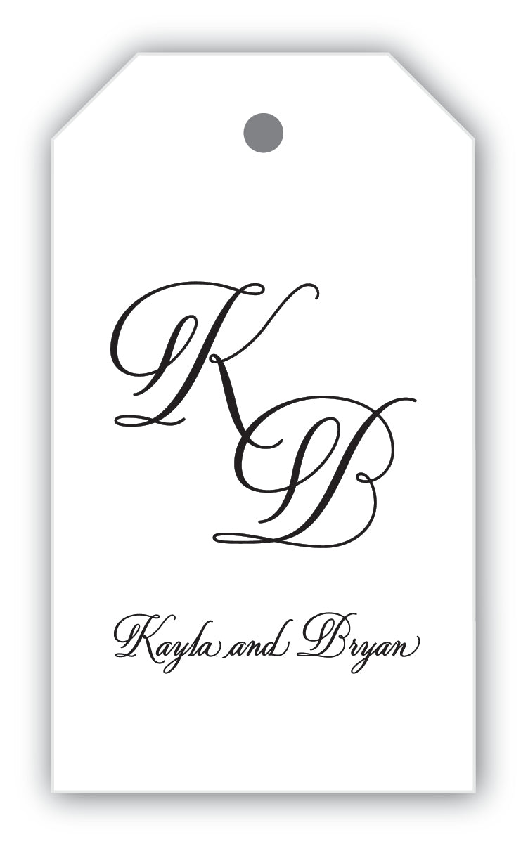 The Script Initials Gift Tag