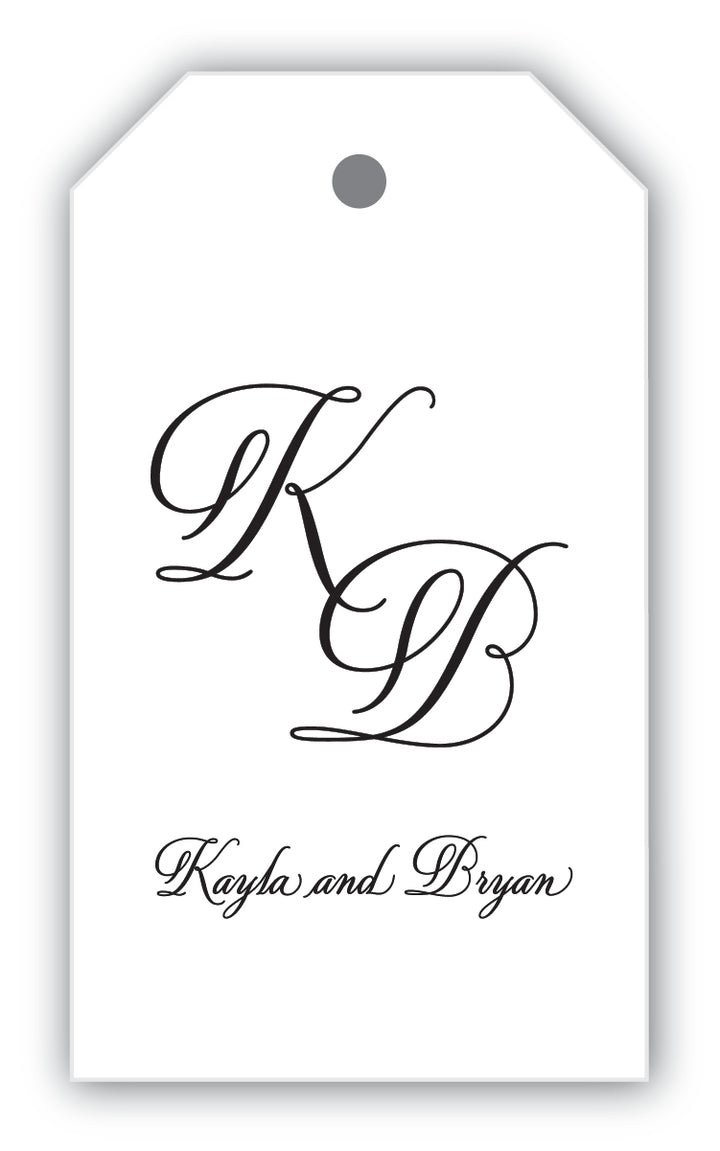 The Script Initials Gift Tag